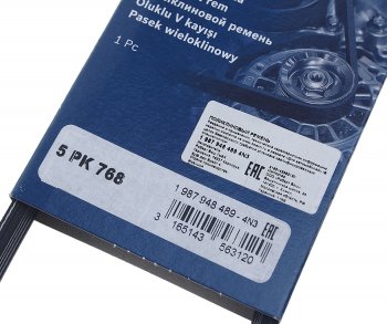 859 р. Ремень приводной поликлиновой 5PK768 SMART BOSCH BOSCH 1987948489 BOSCH 1987948489  с доставкой в г. Майкоп. Увеличить фотографию 2