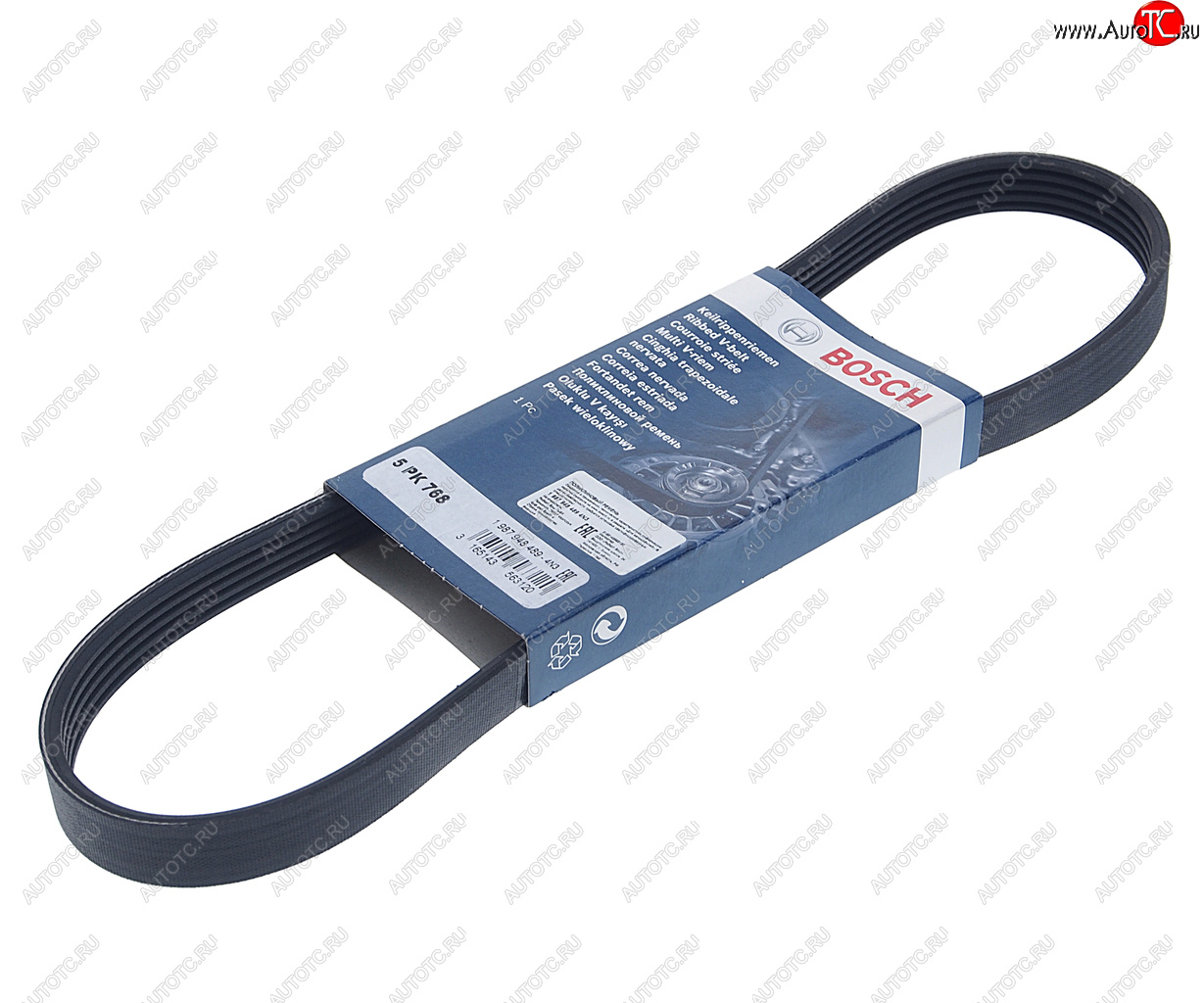 859 р. Ремень приводной поликлиновой 5PK768 SMART BOSCH BOSCH 1987948489 BOSCH 1987948489  с доставкой в г. Майкоп