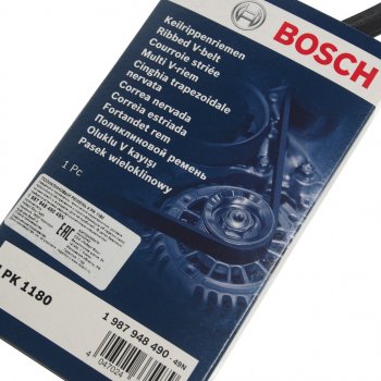 799 р. Ремень приводной поликлиновой 4PK1180 BOSCH BOSCH 1987948490 BOSCH 1987948490  с доставкой в г. Майкоп. Увеличить фотографию 2