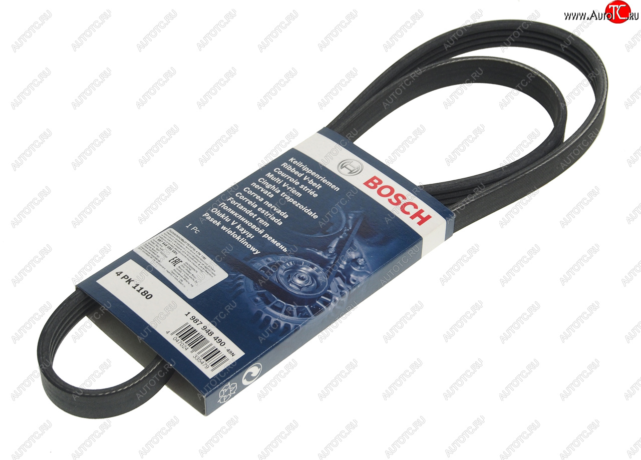 799 р. Ремень приводной поликлиновой 4PK1180 BOSCH BOSCH 1987948490 BOSCH 1987948490  с доставкой в г. Майкоп