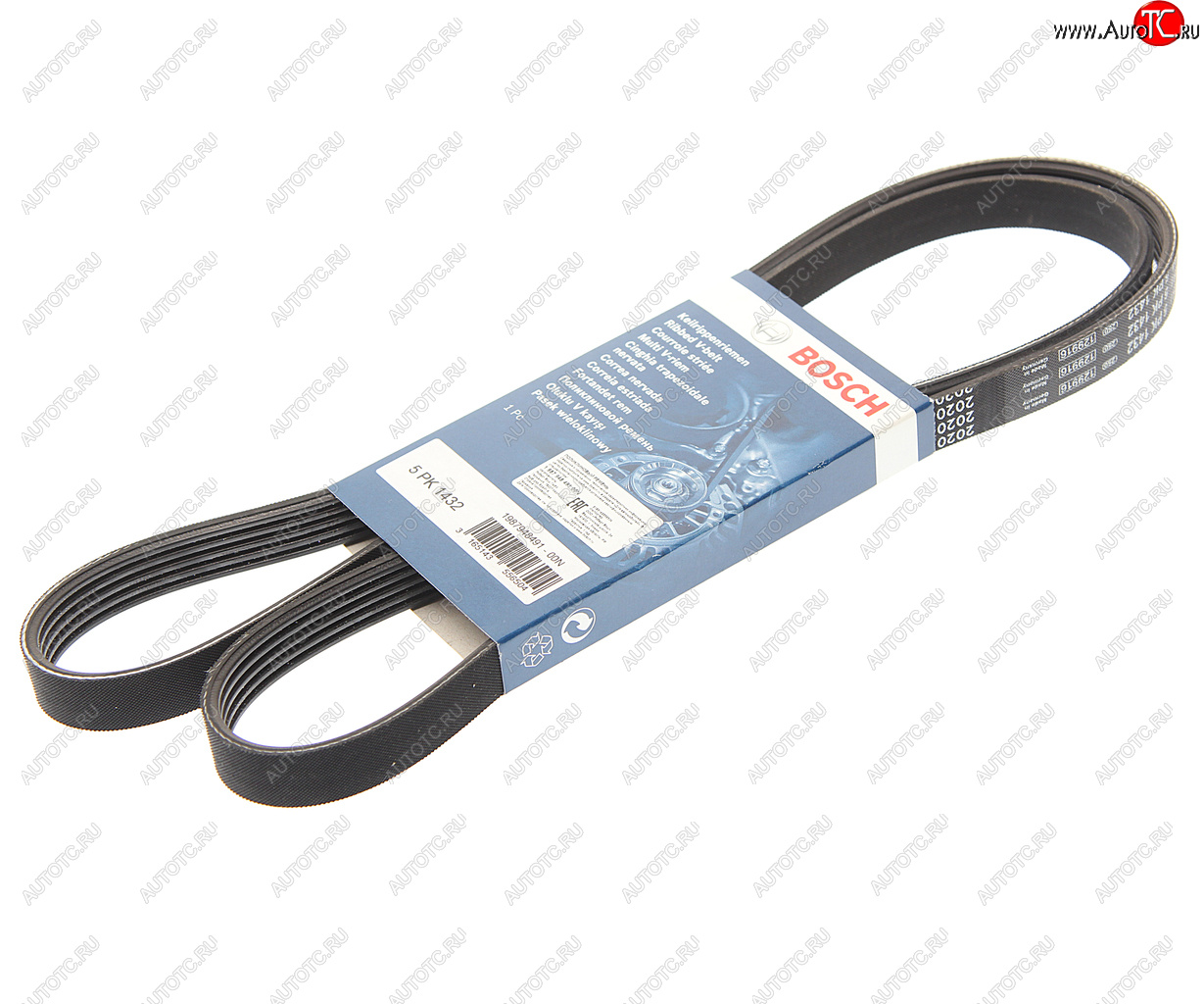 1 089 р. Ремень приводной поликлиновой 5PK1432 AUDI A4 (98-) генератора BOSCH BOSCH 1987948491  с доставкой в г. Майкоп