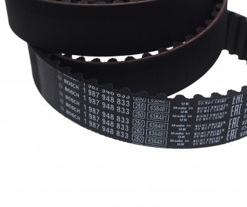 2 259 р. Ремень ГРМ MAZDA 323,626 (98-02) (2.0) (135х25) BOSCH BOSCH 1987948833 BOSCH 1987948833  с доставкой в г. Майкоп. Увеличить фотографию 2