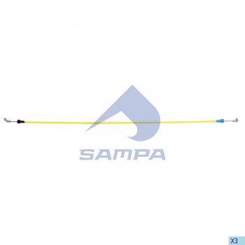 349 р. Трос КАМАЗ-5490 MERCEDES Atego привода замка двери правой SAMPA SAMPA 200.264  с доставкой в г. Майкоп. Увеличить фотографию 1