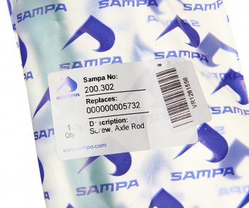 669 р. Болт MAN стабилизатора (M20x1.5x280мм) SAMPA SAMPA 200.302  с доставкой в г. Майкоп. Увеличить фотографию 2