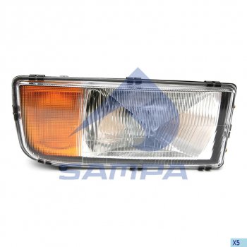 5 399 р. Фара MERCEDES Actros (96-02) правая SAMPA SAMPA 201.126  с доставкой в г. Майкоп. Увеличить фотографию 1