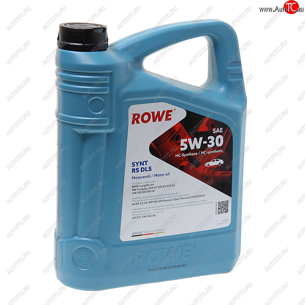 6 999 р. Масло моторное HIGHTEC SYNT RS DLS SNCFC2C3 5W30 синт.4л ROWE ROWE 20118-0040-99  с доставкой в г. Майкоп