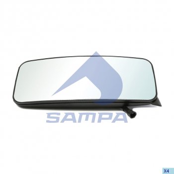 5 999 р. Зеркало боковое КАМАЗ-5490 MERCEDES Axor левое с подогревом SAMPA SAMPA 201.204  с доставкой в г. Майкоп. Увеличить фотографию 1