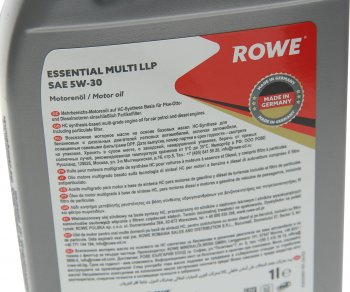 1 929 р. Масло моторное ESSENTIAL MULTI LLP 5W30 синт.1л ROWE ROWE 20238-177-2a  с доставкой в г. Майкоп. Увеличить фотографию 2