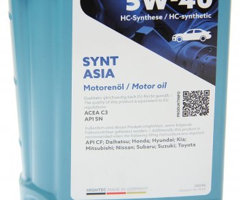 1 949 р. Масло моторное HIGHTEC SYNT ASIA C3SNCF 5W40 синт.1л ROWE ROWE 20246-0010-99  с доставкой в г. Майкоп. Увеличить фотографию 2
