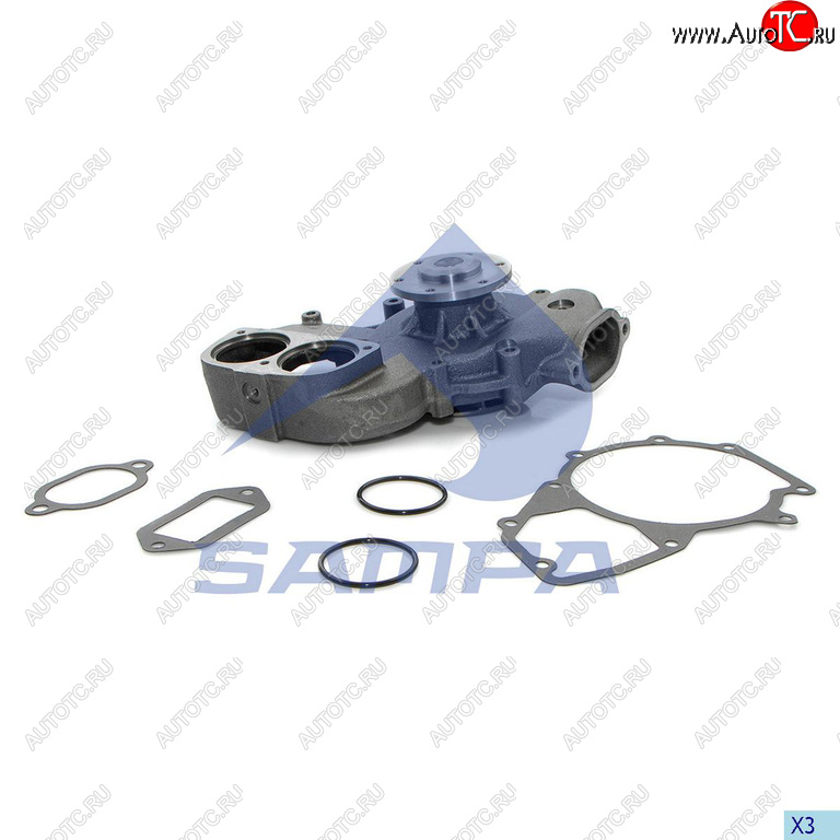 8 599 р. Насос водяной MERCEDES дв.OM401-OM447 SAMPA SAMPA 202.494  с доставкой в г. Майкоп