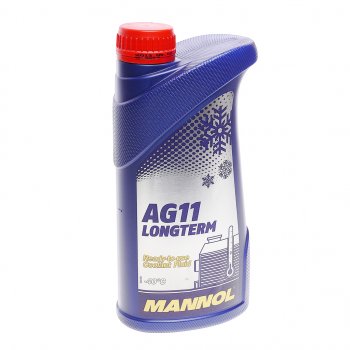 389 р. Антифриз синий -40C 1л AG11 Longterm IAT 4011 MANNOL MANNOL 2036  с доставкой в г. Майкоп. Увеличить фотографию 1