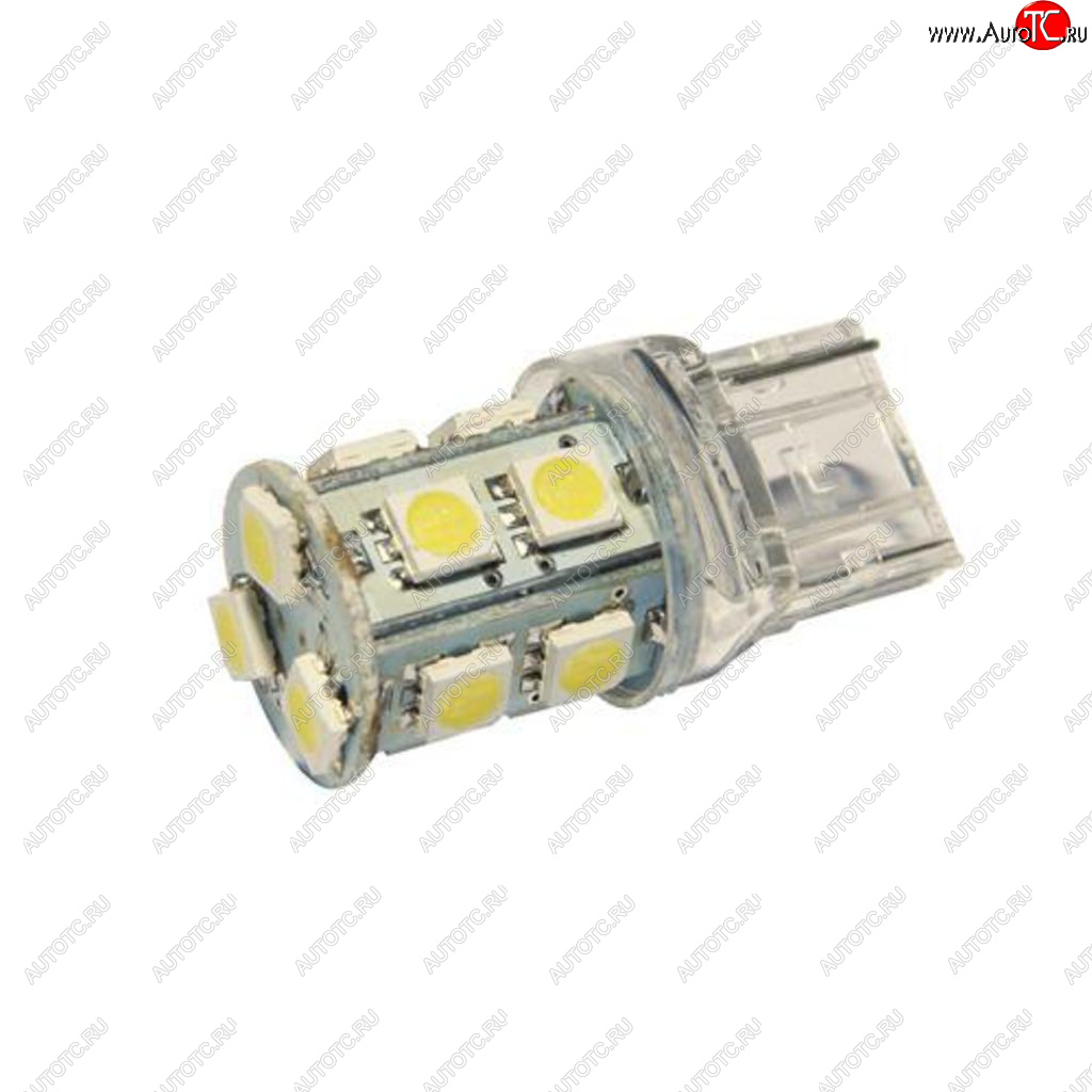 61 р. Лампа светодиодная 24V W21W W3x16d бесцокольная 13 светодиодов Yellow MEGAPOWER MEGAPOWER-AUTOMOTIVE 20384y-24  с доставкой в г. Майкоп