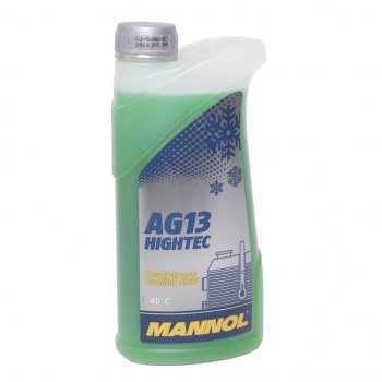 389 р. Антифриз зеленый -40C 1л AG13 Hightec HOAT 4013 MANNOL MANNOL 2040  с доставкой в г. Майкоп. Увеличить фотографию 1