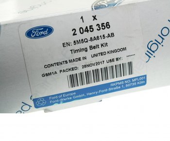7 399 р. Комплект ГРМ FORD Focus 2,Fusion (02-) (1.21.6) OE FORD 2045356  с доставкой в г. Майкоп. Увеличить фотографию 4