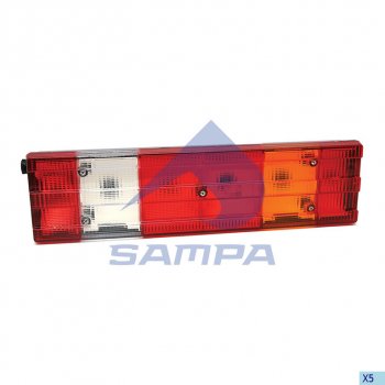 2 599 р. Фонарь задний MERCEDES Actros правый (525х140мм) АМР разъем сбоку SAMPA SAMPA 205.006  с доставкой в г. Майкоп. Увеличить фотографию 1