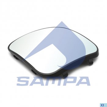 1 039 р. Элемент зеркальный КАМАЗ-5490 MERCEDES Axor с подогревом (панорама) SAMPA SAMPA 206.324  с доставкой в г. Майкоп. Увеличить фотографию 1