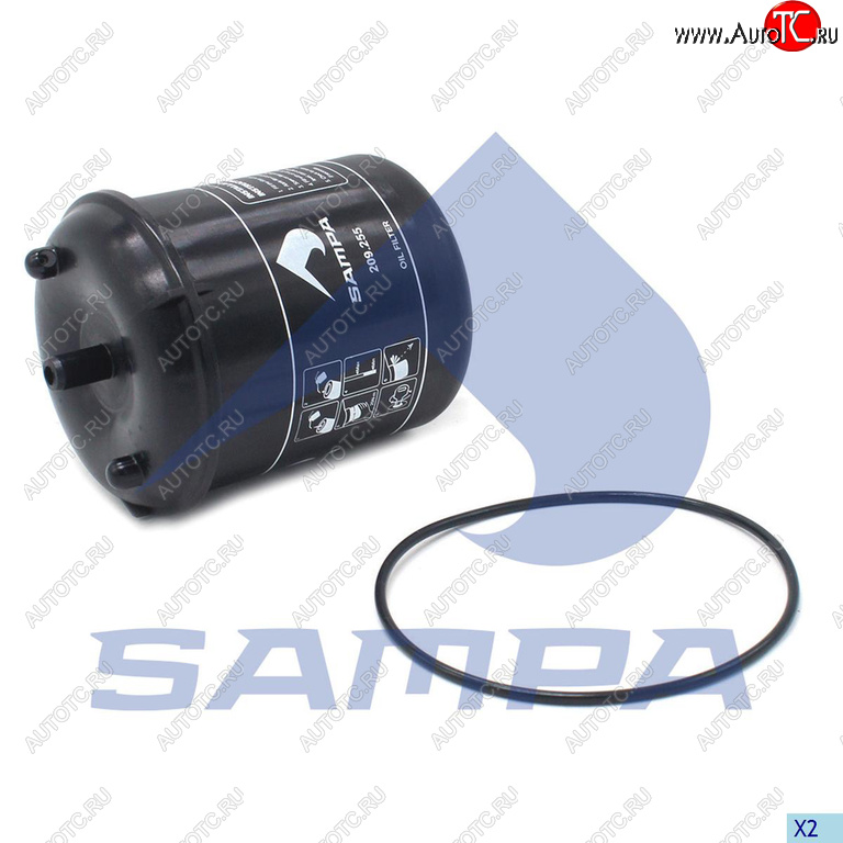 1 199 р. Фильтр масляный DAF CF,XF центрифуги SAMPA SAMPA 209.255  с доставкой в г. Майкоп