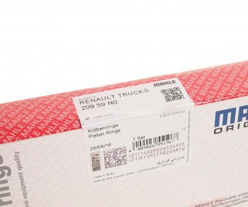 4 199 р. Кольца поршневые RENAULT (DCi11MIDR062356) d=123.03 (на 1 поршень) MAHLE MAHLE 20959n0  с доставкой в г. Майкоп. Увеличить фотографию 4