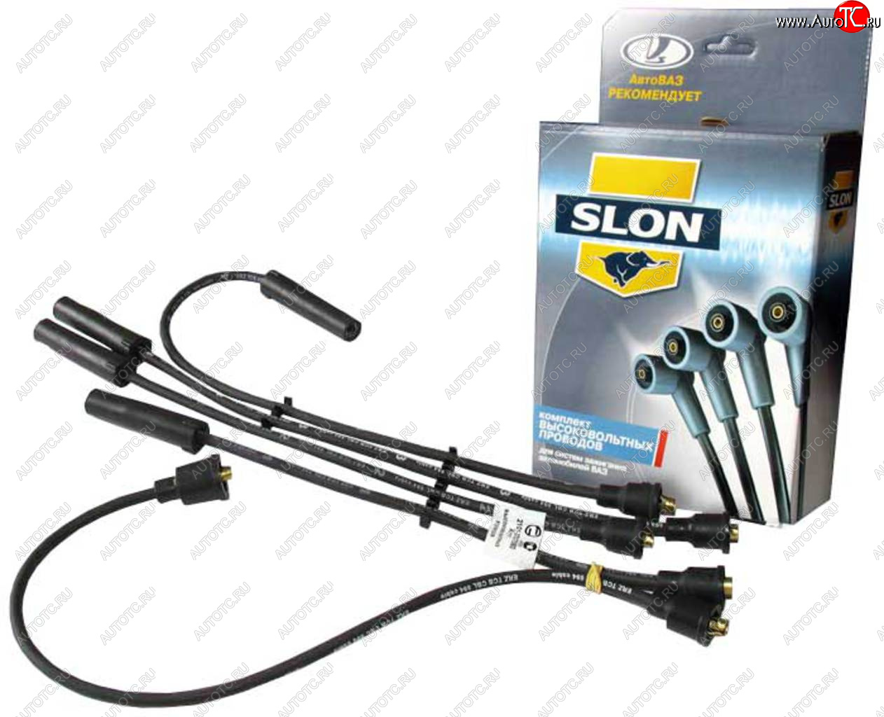 989 р. Провод высоковольтный ВАЗ-2101-2107 комплект силикон SLON SLON 2101-3707080  с доставкой в г. Майкоп
