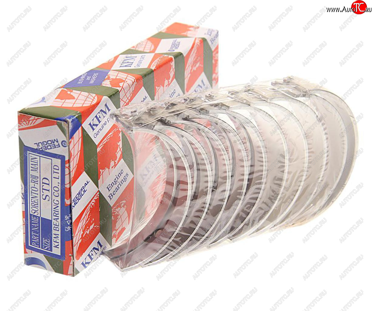 3 499 р. Вкладыши HYUNDAI Santa Fe (10-) (2.2),ix35 (10-) (2.0) (TCI) коренные STD комплект (10шт.) KFM KFM 21020-2f904  с доставкой в г. Майкоп