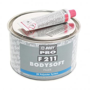 859 р. Шпатлевка полиэфирная SOFT 211 0.9кг BODY BODY 2112300011  с доставкой в г. Майкоп. Увеличить фотографию 1