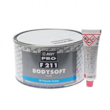 1 399 р. Шпатлевка полиэфирная SOFT 211 1.8кг BODY BODY 2112300012  с доставкой в г. Майкоп. Увеличить фотографию 1