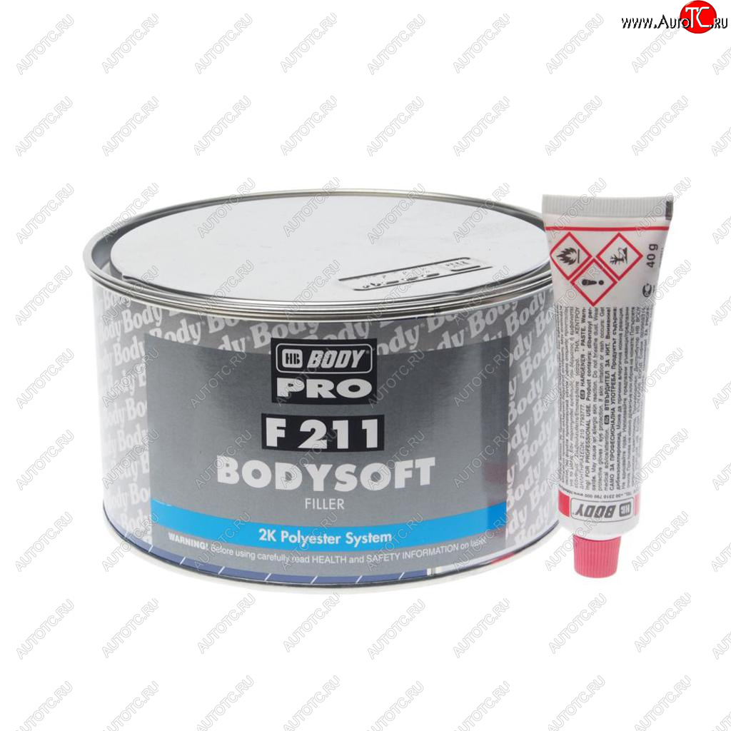 1 399 р. Шпатлевка полиэфирная SOFT 211 1.8кг BODY BODY 2112300012  с доставкой в г. Майкоп