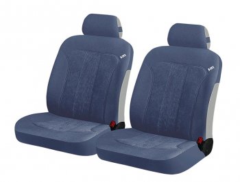 Универсальные чехлы сидений (майка, 4 предм., полиэстр) rend Front CARFASHION Suzuki Swift ZC72S дорестайлинг, хэтчбэк 5 дв. (2010-2013) (черно-синие)