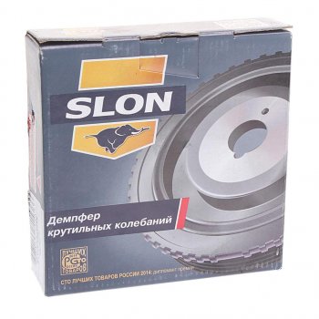 2 569 р. Шкив ВАЗ-21177 коленвала демпферный SLON SLON 21177-1005058  с доставкой в г. Майкоп. Увеличить фотографию 3