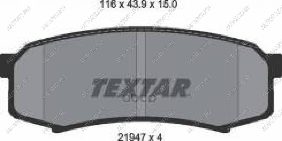 2 499 р. Колодки тормозные передние (4шт.) TEXTAR Toyota Land Cruiser 80 (1989-1997)  с доставкой в г. Майкоп