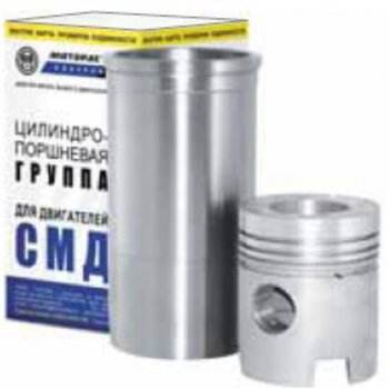 8 849 р. Гильза с поршнем СМД-18,-21,-22 (гильза,поршень,уплк,пк) МОТОРДЕТАЛЬ МОТОРДЕТАЛЬ 22-03с5  с доставкой в г. Майкоп. Увеличить фотографию 1
