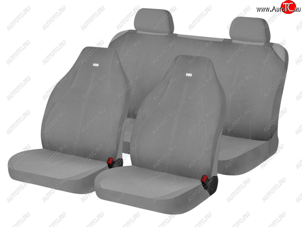 1 399 р. Универсальные чехлы сидений (майка, 5 предм., полиэстер) CARFASHION  Toyota Kluger XU20 рестайлинг (2003-2007) (Серые)  с доставкой в г. Майкоп
