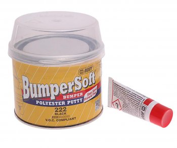 639 р. Шпатлевка по пластику BUMPERSOFT 222 черная 0.25кг BODY BODY 2220000050  с доставкой в г. Майкоп. Увеличить фотографию 1