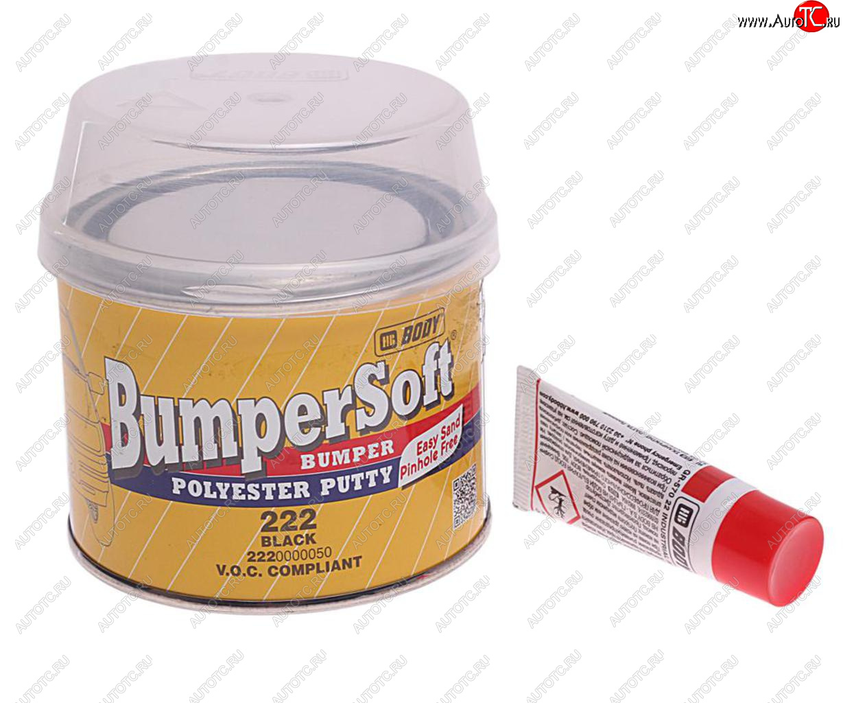 639 р. Шпатлевка по пластику BUMPERSOFT 222 черная 0.25кг BODY BODY 2220000050  с доставкой в г. Майкоп