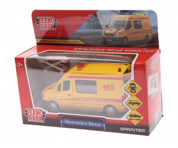 1 749 р. Модель автомобиля MERCEDES Sprinter VAN металлическая ТЕХНОПАРК ТЕХНОПАРК 223154  с доставкой в г. Майкоп. Увеличить фотографию 2