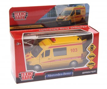 1 749 р. Модель автомобиля MERCEDES Sprinter VAN металлическая ТЕХНОПАРК ТЕХНОПАРК 223154  с доставкой в г. Майкоп. Увеличить фотографию 1
