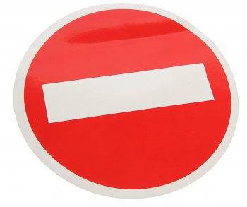 57 р. Наклейка-знак виниловая вырезанная СТОП d=15см AUTOSTICKERS AUTOSTICKERS 22680  с доставкой в г. Майкоп. Увеличить фотографию 1
