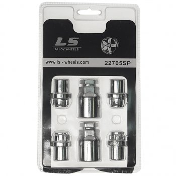 1 059 р. Гайка колеса М12х1.5х34 секретки пресс-шайба закрытая 2 ключа LS WHEELS LS WHEELS 22705sp  с доставкой в г. Майкоп. Увеличить фотографию 1