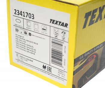2 599 р. Колодки тормозные задние (4шт.) TEXTAR Opel Astra G универсал (1998-2005)  с доставкой в г. Майкоп. Увеличить фотографию 3
