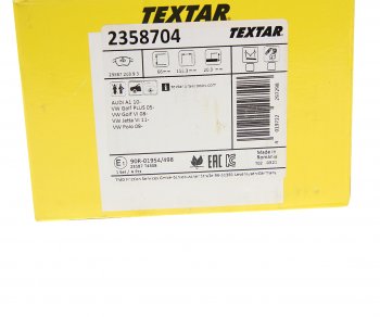 5 299 р. Колодки тормозные передние (4шт.) TEXTAR Volkswagen Passat B6 универсал (2005-2010)  с доставкой в г. Майкоп. Увеличить фотографию 2