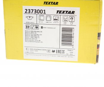 5 799 р. Колодки тормозные задние (4шт.) TEXTAR BMW X5 E70 рестайлинг (2010-2013)  с доставкой в г. Майкоп. Увеличить фотографию 3