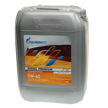 9 849 р. Масло дизельное DIESEL PREMIUM CI-4SLE7E5 5W40 псинт.20л17.6кг GAZPROMNEFT GAZPROMNEFT 2389901209  с доставкой в г. Майкоп. Увеличить фотографию 1