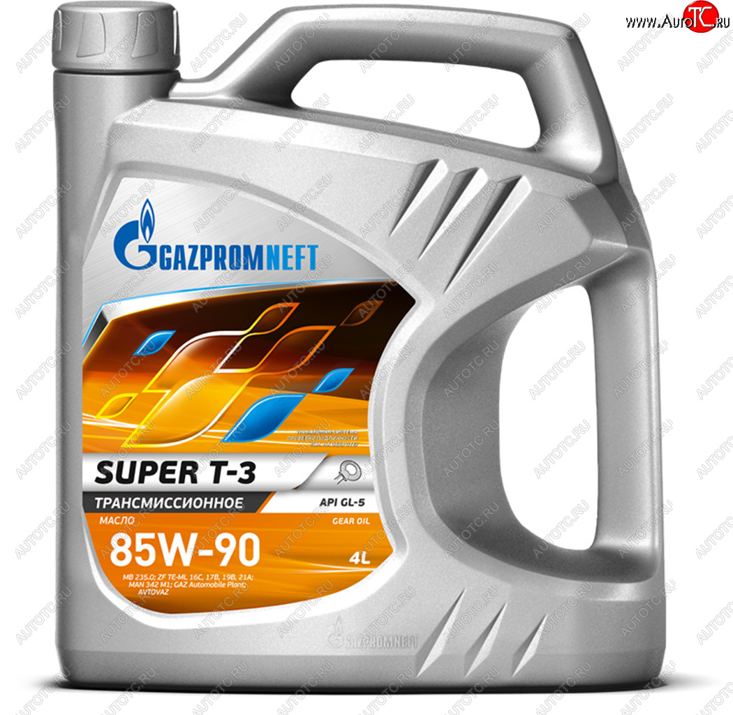 1 669 р. Масло трансмиссионное SUPER-T3 GL-5 85W90 мин.4л GAZPROMNEFT GAZPROMNEFT 2389901364  с доставкой в г. Майкоп