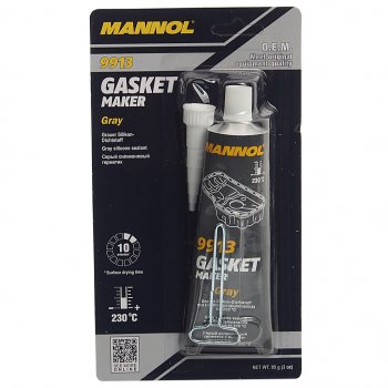 329 р. Герметик прокладка серый термостойкий 85г -40С+230С Gasket Maker 9913 MANNOL MANNOL 2417  с доставкой в г. Майкоп. Увеличить фотографию 1