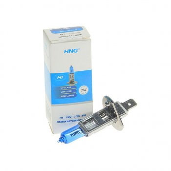 101 р. Лампа 24V H1 70W P14.5s Super White HNG HNG 24170sw  с доставкой в г. Майкоп. Увеличить фотографию 1