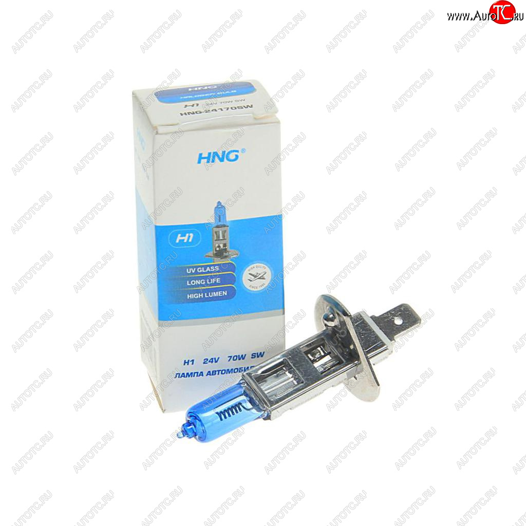101 р. Лампа 24V H1 70W P14.5s Super White HNG HNG 24170sw  с доставкой в г. Майкоп