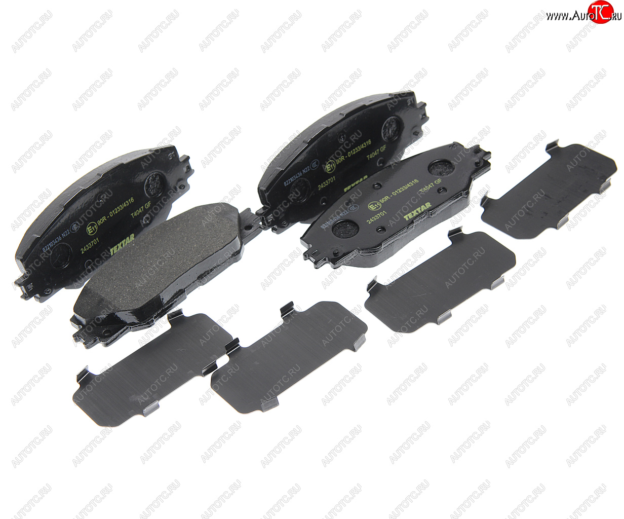3 689 р. Колодки тормозные передние (4шт.) TEXTAR Toyota Auris E150 хэтчбэк 5 дв. дорестайлинг (2006-2010)  с доставкой в г. Майкоп