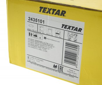 4 999 р. Колодки тормозные передние (4шт.) TEXTAR KIA Sorento XM рестайлинг (2012-2015)  с доставкой в г. Майкоп. Увеличить фотографию 3
