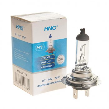 125 р. Лампа 24V H7 70W PX26d Long Life HNG HNG 24770  с доставкой в г. Майкоп. Увеличить фотографию 1