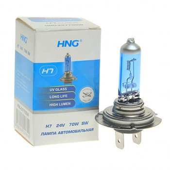 153 р. Лампа 24V H7 70W PX26d Super White HNG HNG 24770sw  с доставкой в г. Майкоп. Увеличить фотографию 1